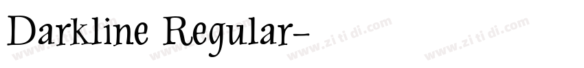 Darkline Regular字体转换